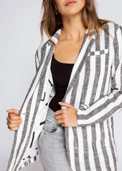 Zhrill Blazer*ELLIE BLACK WHITE