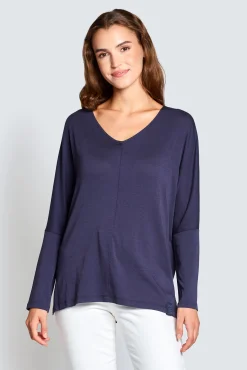 Zhrill Tops & Shirts*MARIT LS BLUE