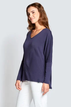 Zhrill Tops & Shirts*MARIT LS BLUE