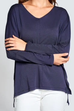 Zhrill Tops & Shirts*MARIT LS BLUE