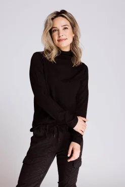 Zhrill Tops & Shirts*ZHABIGAIL KNIT BLACK
