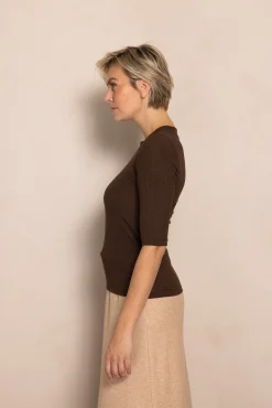 Zhrill Tops & Shirts*ZHANYON BROWN