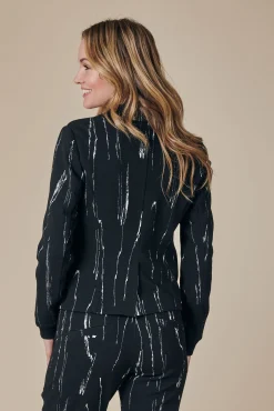 Zhrill Blazer*ZHBETSY ABSTRACT BLACK