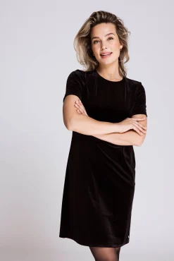 Zhrill Kleider*ZHCITRA VELVET BLACK