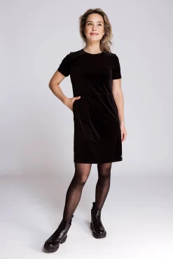 Zhrill Kleider*ZHCITRA VELVET BLACK