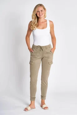 Zhrill Hosen*ZHDAISEY STRIPED OLIVE