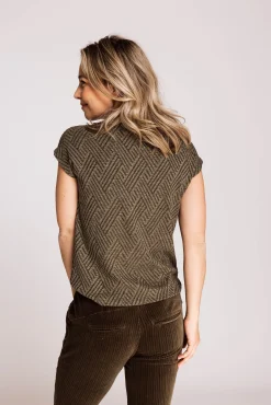 Zhrill Tops & Shirts*ZHHOLLIE LUREX DARK GREEN