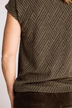 Zhrill Tops & Shirts*ZHHOLLIE LUREX DARK GREEN