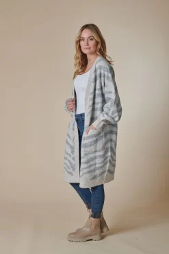 Zhrill Jacken & Mäntel|Pullover & Strick*ZHNAYA ZEBRA GREY