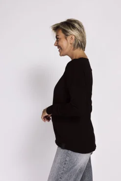 Zhrill Tops & Shirts*ZHRAHEL LS BLACK