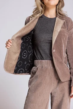 Zhrill Blazer*ZHSALMA VELVET CHOCOLATE